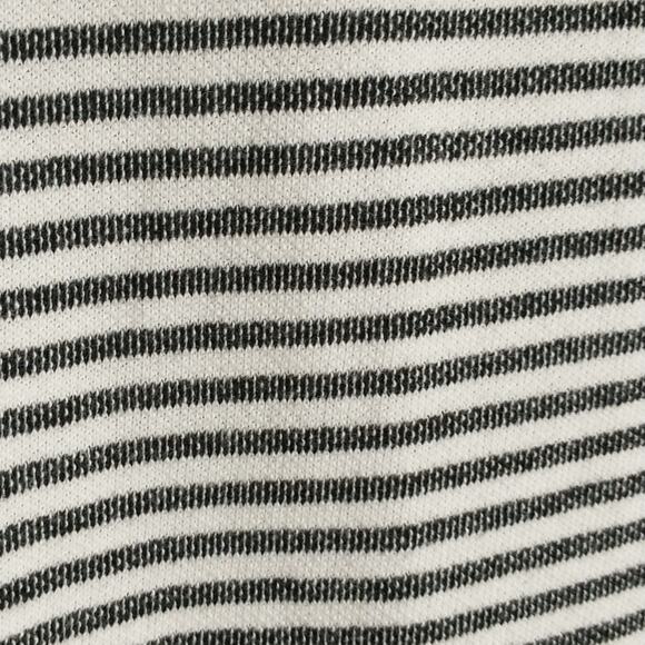 Max Studio Weekend Nautical Top Women's Size S Black White Striped Long Sleeve - Picture 5 of 12